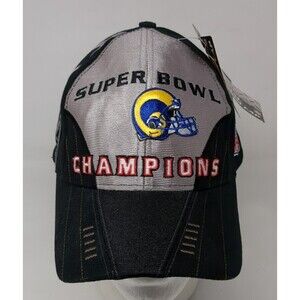 Vintage Puma Los Angeles Rams Baseball Hat Cap Super Bowl Champion Locker 2000‎